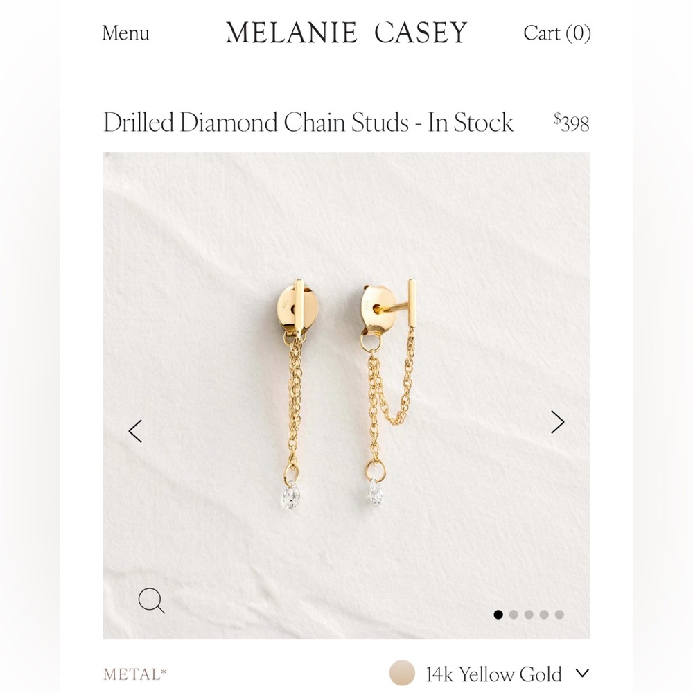 Melanie Casey Earrings, 14k